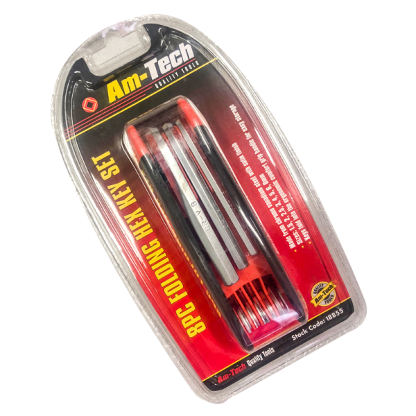 Wembley Tools Hex Key Set 8 PCE Folding